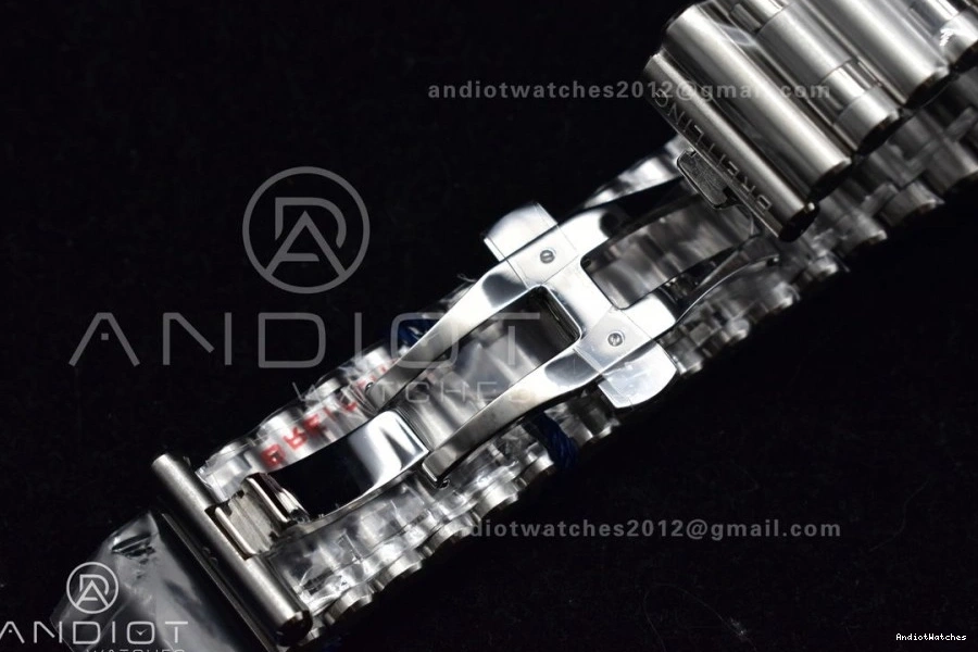 A 42mm Chronomat BLSF Best SS 538 B01 Edition Black Dial on Breathable 1:1 Bracelet SS 0127